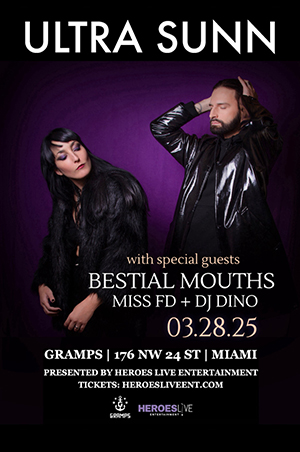 Miss FD - with Ultra Sunn and Bestial Mouths Live in Concert in Miami